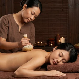 Традиционная тайская программа в кимоно с травяными мешочками "Поверья тайских трав"